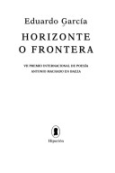 Cover of Horizonte O Frontera