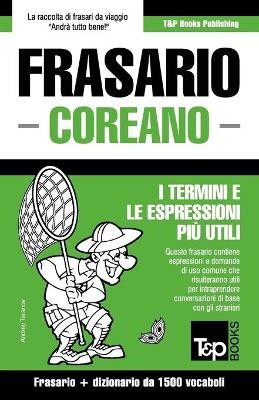 Book cover for Frasario Italiano-Coreano e dizionario ridotto da 1500 vocaboli