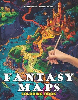 Book cover for Fantasy Maps Coloring Book
