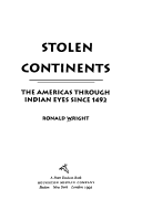 Book cover for Stolen Continents