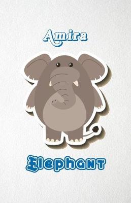 Book cover for Amira Elephant A5 Lined Notebook 110 Pages