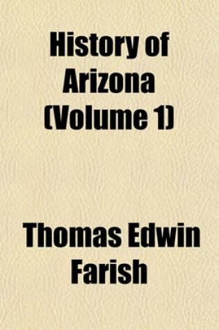 Cover of History of Arizona Volume 7