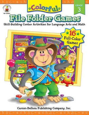 Book cover for Colorful File Folder Games, Grade 3