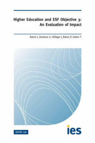 Cover of Higher Education and ESF Objective 3