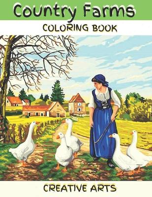 Book cover for Country Farms Coloring Book