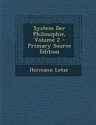 Book cover for System Der Philosophie, Volume 2