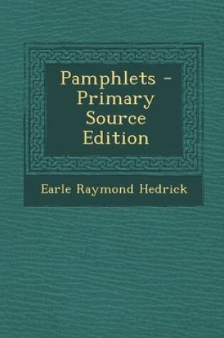 Cover of Pamphlets