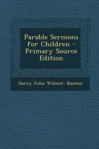 Cover of Parable Sermons for Children