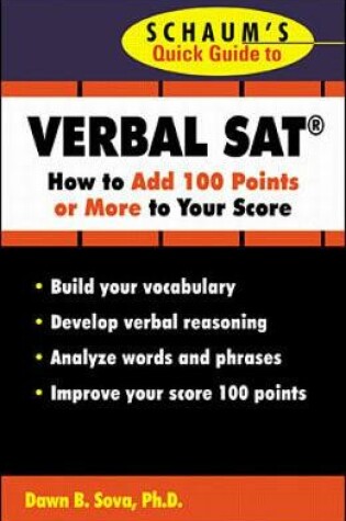 Cover of Schaum's Quick Guide to the SAT