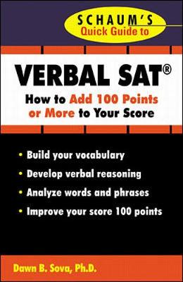 Book cover for Schaum's Quick Guide to the SAT