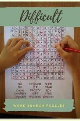 Cover of Difficult Word Search Puzzles
