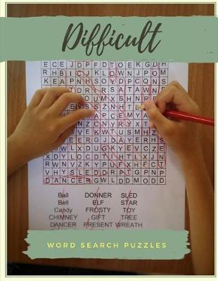 Book cover for Difficult Word Search Puzzles