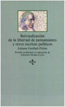 Book cover for Reivindicacion de La Libertad de Pensamiento