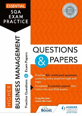 Book cover for Essential SQA Exam Practice: Higher Business Management Questions and Papers