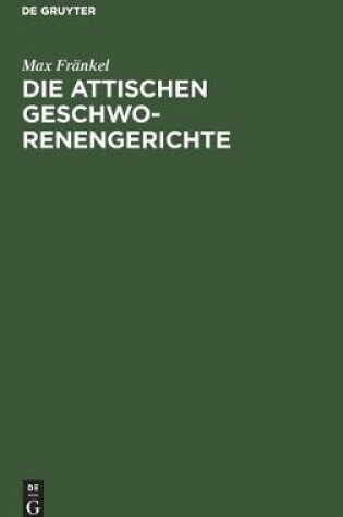 Cover of Die attischen Geschworenengerichte