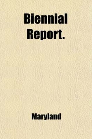 Cover of Biennial Report