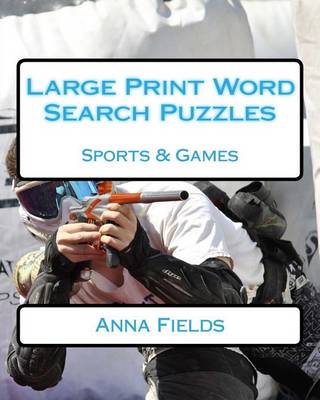 Book cover for Large Print Word Search Puzzles Sports & Games