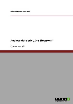 Book cover for "die Simpsons. Analyse Der Serie