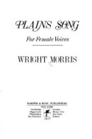 Cover of Plains Song, for Female Voices