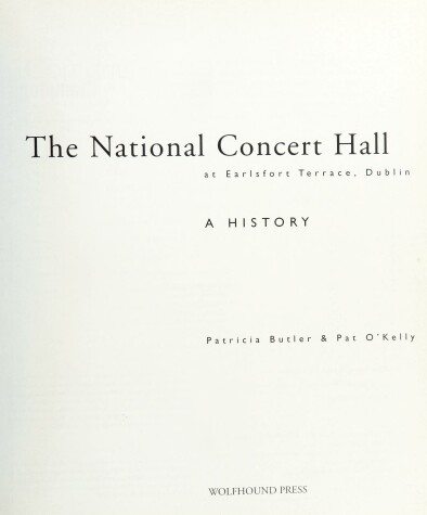 Book cover for The National Concert Hall