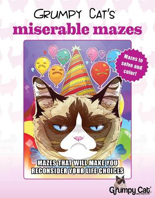 Book cover for Grumpy Cat's Miserable Mazes