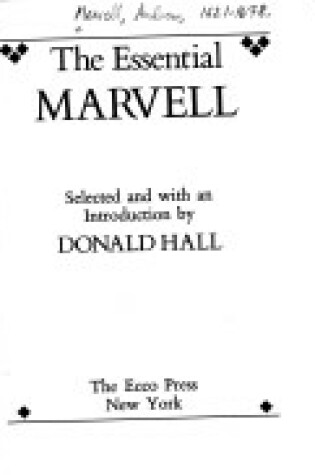 Cover of The Essential Marvel