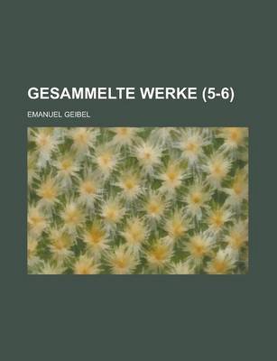 Book cover for Gesammelte Werke (5-6 )