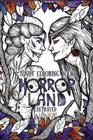 Cover of Adult Coloring Book Horror Land