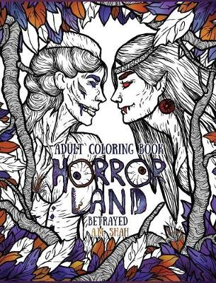 Cover of Adult Coloring Book Horror Land