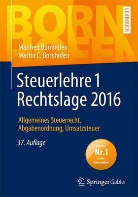 Book cover for Steuerlehre 1 Rechtslage 2016