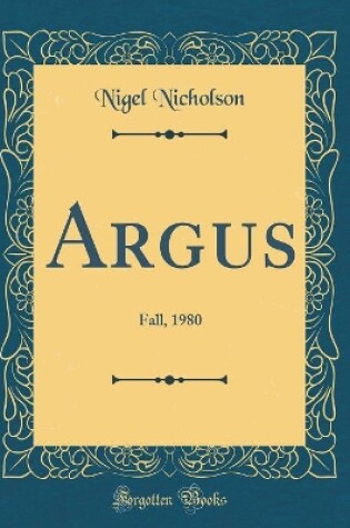 Cover of Argus: Fall, 1980 (Classic Reprint)