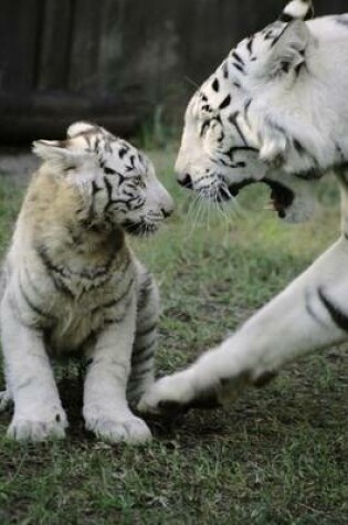 Cover of White Tiger with Baby Cub Journal