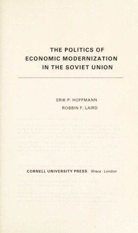 Book cover for Politics of Economic Modernization in the Soviet Union