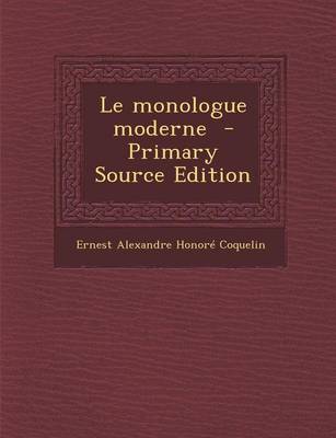 Book cover for Le Monologue Moderne