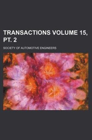 Cover of Transactions Volume 15, PT. 2