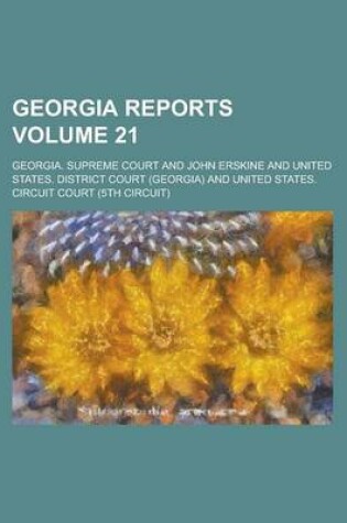 Cover of Georgia Reports Volume 21