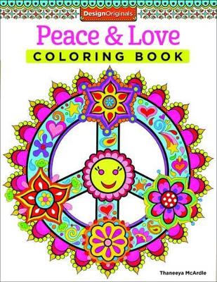 Book cover for Peace & Love Coloring Book