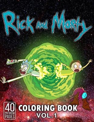 Book cover for Rick And Morty Coloring Book Vol1