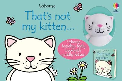 Book cover for That's Not My Kitten book and toy