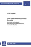 Book cover for Das Testament Im Aegyptischen Erbrecht