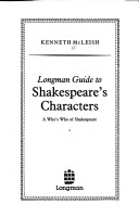 Book cover for Longman Guide to Shakespeare Characters