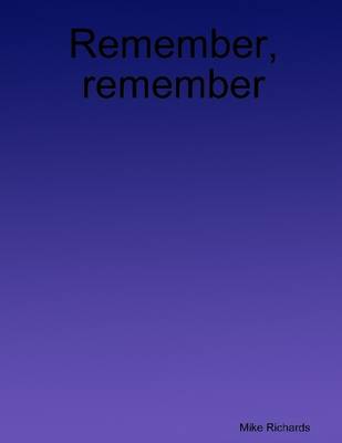 Book cover for Remember, Remember