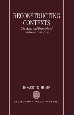 Book cover for Reconstructing Contexts