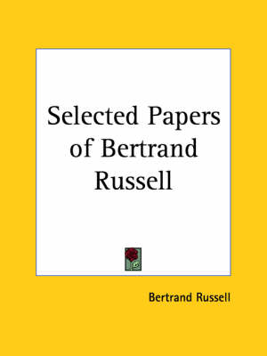 Book cover for Selected Papers of Bertrand Russell (1927)