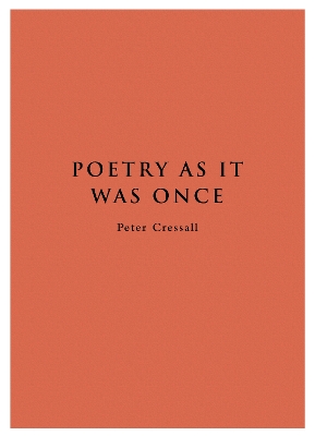 Book cover for Poetry As It Was Once