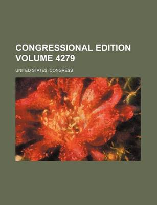 Book cover for Congressional Edition Volume 4279