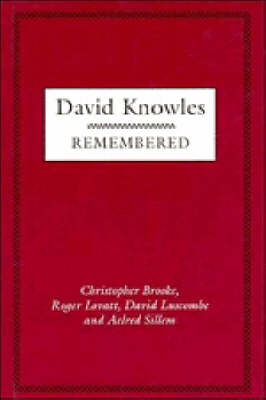 Book cover for David Knowles Remembered