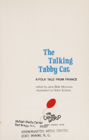 Book cover for The Talking Tabby Cat