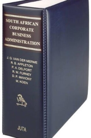 Cover of South African Corporate Business Administration