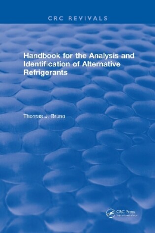 Cover of Handbook for the Analysis and Identification of Alternative Refrigerants
